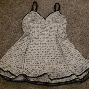 Victoria's Secret Black and White Chemise